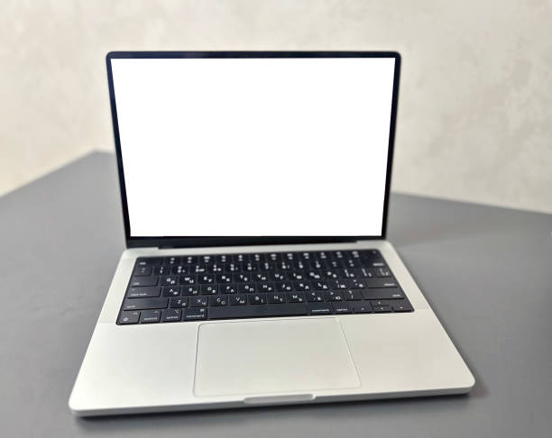 istock A modern laptop with a blank white screen. Perfect for concepts of remote work, freelancing, technology, online education and productivity, mockup 2198828782