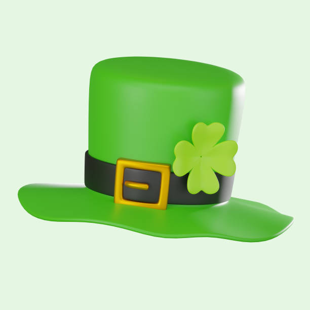 istock 3D render, Saint Patrick's Day Hat with Classic Green Irish Symbol, Icon Illustration 2198829238