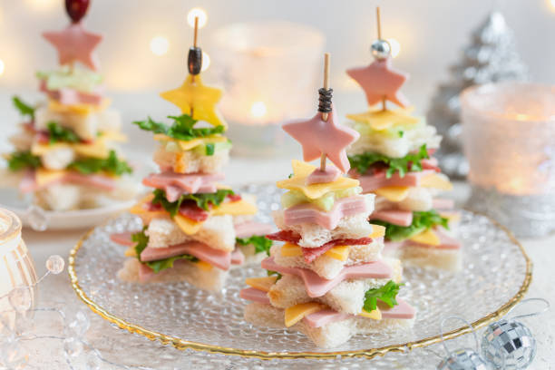 istock Christmas tree sandwich  canapes 2198829780