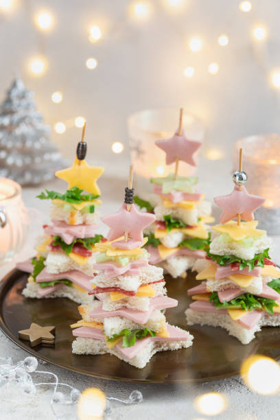 istock Christmas tree sandwich  canapes 2198829788