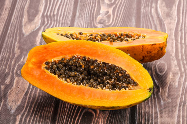istock Ripe sweet juicy papaya fruit 2198832451