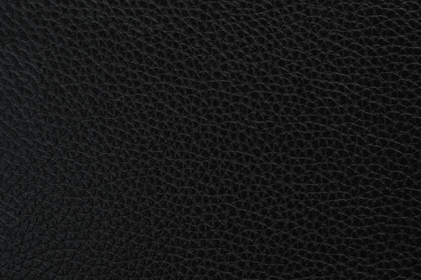 istock Uniform soft texture of genuine black leather 2198834821