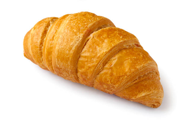 istock One croissant close-up on a white background. 2198835630