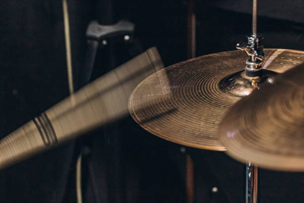 istock hi hats Drumming musician close up 2198839070