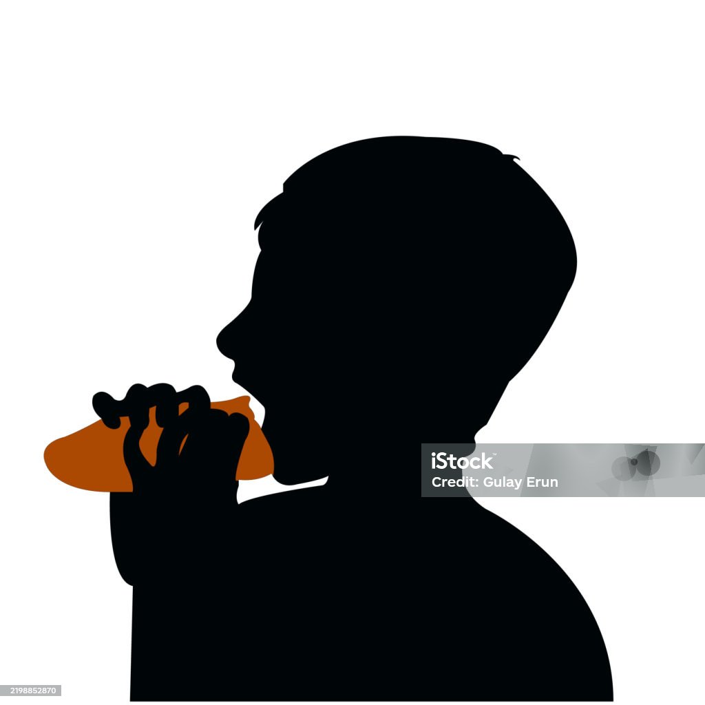 a boy head silhouette vector Child stock vector a boy head silhouette vector Child stock vector