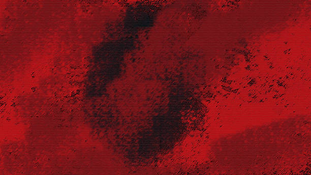istock Abstract red  Smooth Shapes with Dark Shadows. Abstract Design with Dynamic 2198856969
