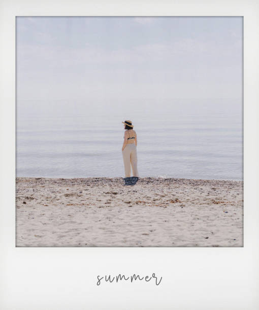 istock Peaceful woman enjoying the ocean view. 2198866444