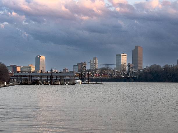 istock Winter Sunset Over The Little Rock Skyline 2198867352