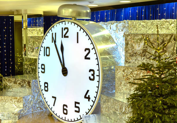 Five minutes before the New Year. Five to Twelve, 23:55, It is high time. New Year composition