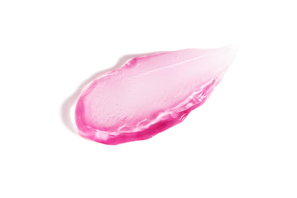 istock Liquid gel cosmetic smudge drops texture isolated on white background background 2198876300