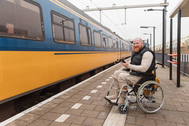 istock A wheelchair bound commuter on the platform during a day trip in the Netherlands 2198881597