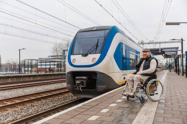 istock A wheelchair bound commuter on the platform during a day trip in the Netherlands 2198881708
