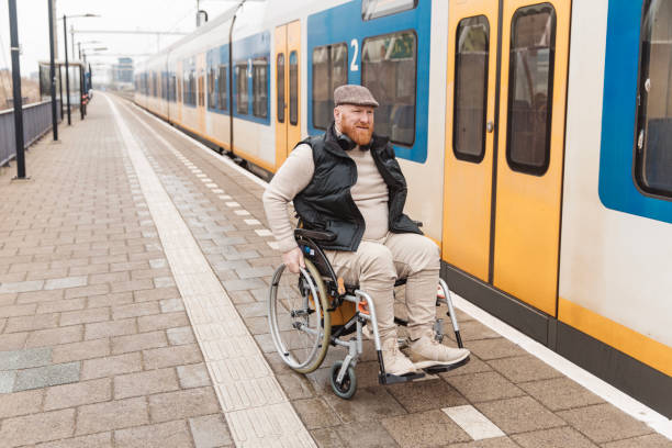 istock A wheelchair bound commuter on the platform during a day trip in the Netherlands 2198881712