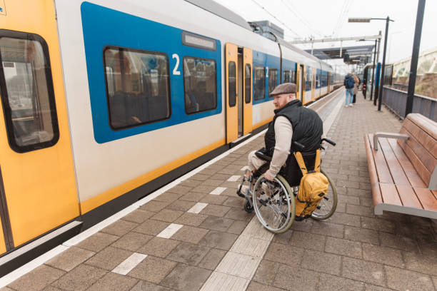 istock A wheelchair bound commuter on the platform during a day trip in the Netherlands 2198881753