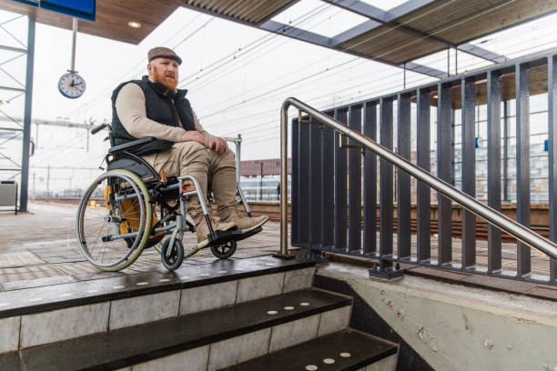 istock A wheelchair bound commuter on the platform during a day trip in the Netherlands 2198881755