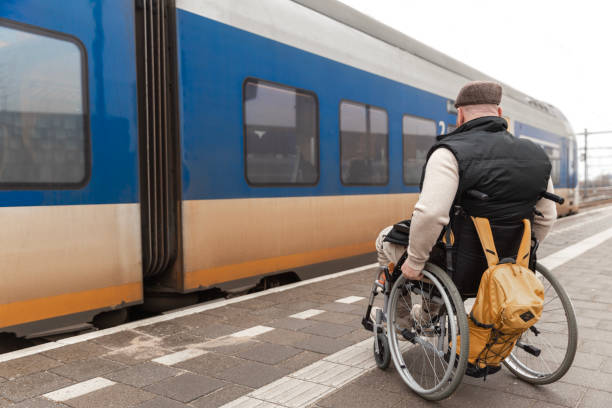 istock A wheelchair bound commuter on the platform during a day trip in the Netherlands 2198881859