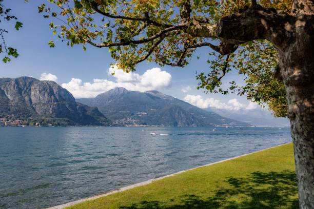 istock Lake Como scenic view with mountains and tree. 2198885260
