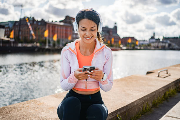 istock Young Woman Enjoying Music by Malmo Waterfront 2198897130