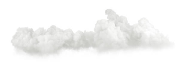 istock White clouds flying horizontal shapes isolated on white background 3D rendering 2198903358