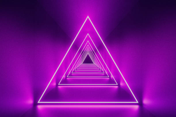 istock A purple and pink tunnel with neon lights 2198904517