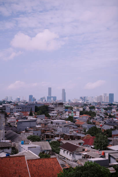 istock Urban Residential Area with Skyline 2198906308