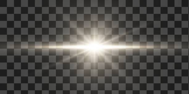 Flash, realistic highlights, glowing effects, camera light, sunlight reflection, stars, isolated highlights, sparkling highlights. Isolated on transparent background, png. Celestial, space