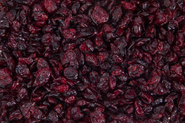 istock Dried cranberries as a background. Close-up shot. Top view. 2198906672