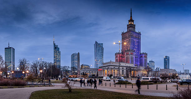 istock Night in Warsaw, Poland. 2198913823