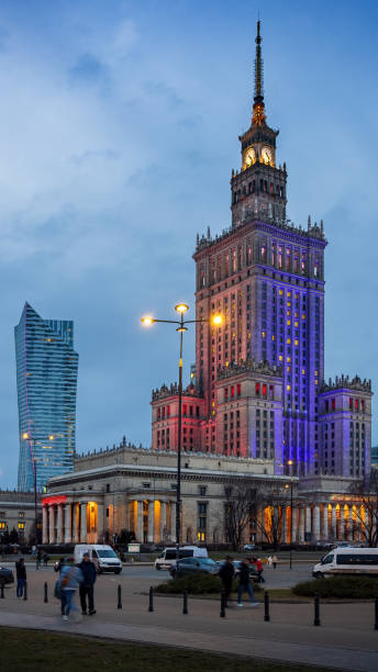 istock Night in Warsaw, Poland. 2198913828