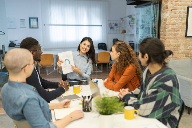 istock Multiracial business team on a meeting in office 2198914183