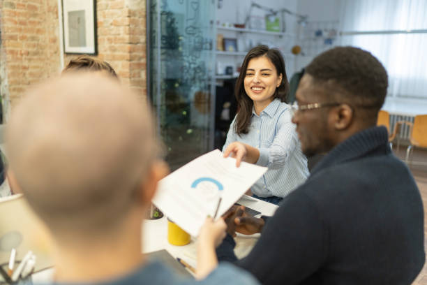istock Multiracial business people having a meeting 2198916382