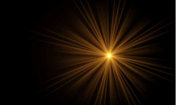 istock The light of gold dust, bokeh light effect background. Christmas glowing dust background, Yellow flickering glow with confetti bokeh light and particle motion. The dust sparks and golden stars shine. 2198919852