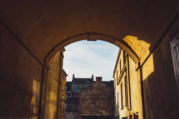 istock Sunlight reaching the historic architecture of bath, england 2198923375
