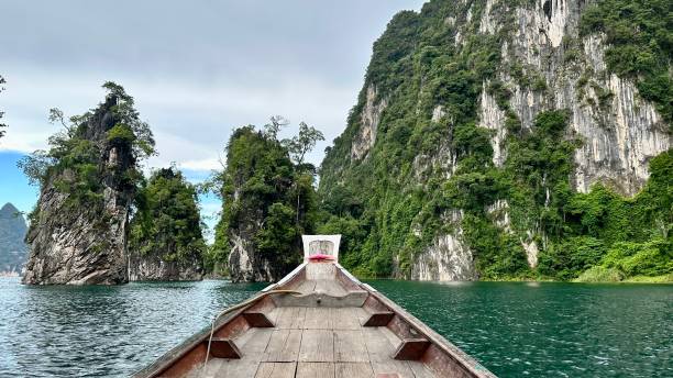istock Longtail boat ride on Cheo Lan Lake 2198926156