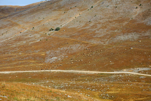 Landscape of Dinaric Alps near Lukomir village in Bosna and Herzegovina