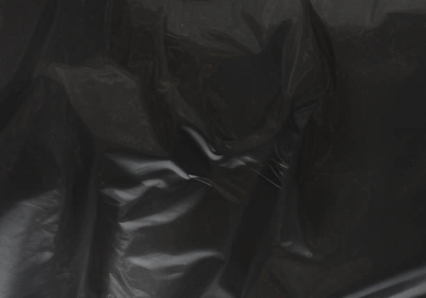 istock Closeup plastic vinyl torn wrap textures. Vector illustration show various crinkled, wrinkled, and transparent plastic wraps with different tear patterns. Ideal for design overlays and shadow effect. 2198930382