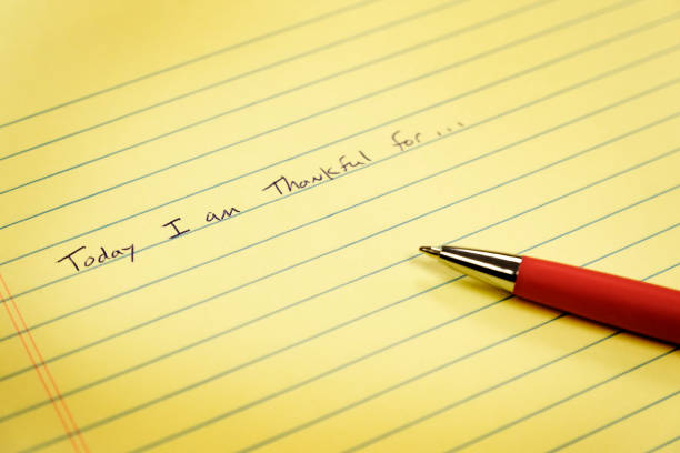 istock Notebook Today I am Thankful For Message Grattitude Journal Writing of Gratefulness 2198934874