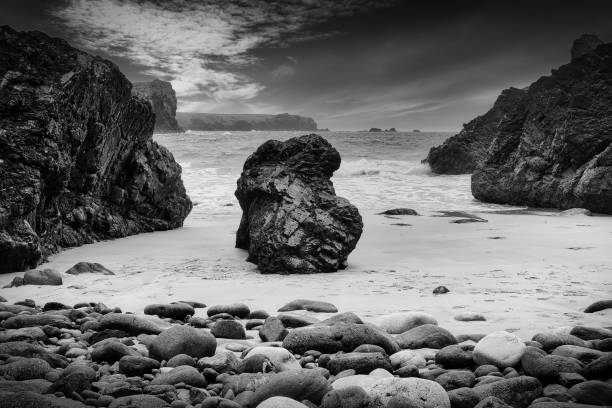 Dramatic Coastal Landscape with Rocky Formations