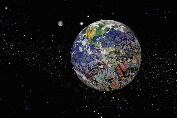istock Conceptual image of world of garbage 2198955558