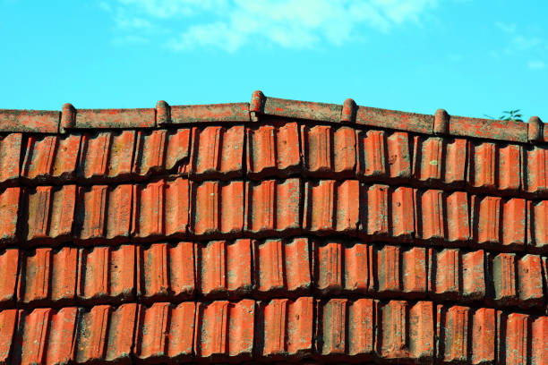istock fragment of a tiled roof texture background 2198955717