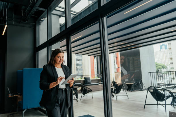 Business woman working in office