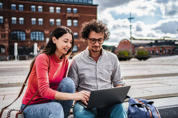 istock Students working on laptop in Malmo, Sweden 2198968396