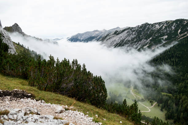 Beautiful Austrian countryside european landscape on a beautiful day