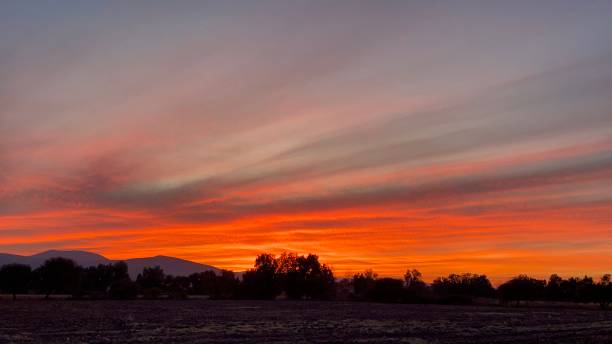 istock A red tone could be seen among the clouds that adorned the sunset in Villa Corona. 2198972476