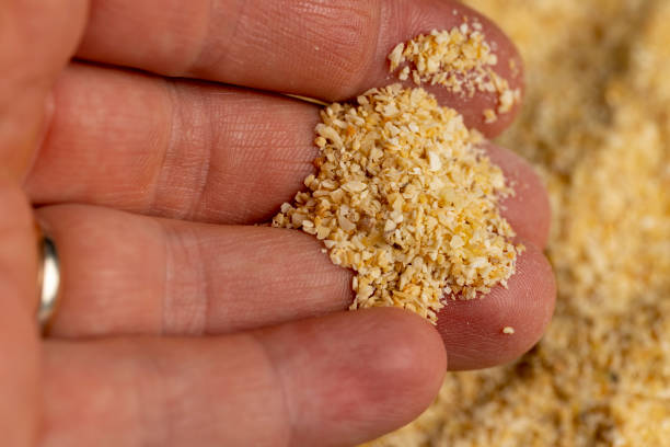istock dried crushed garlic fruits for cooking 2198975858