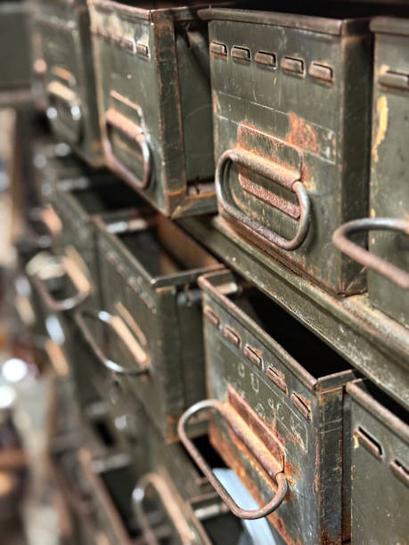 istock Secrets of the Stacks: Vintage File Drawers 2198979299