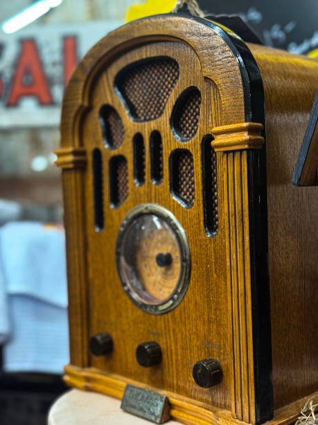 istock Echoes of the Past: Vintage Radio Charm 2198979301