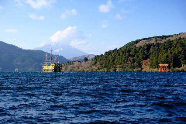 istock Mt Fuji lake view 2198983651