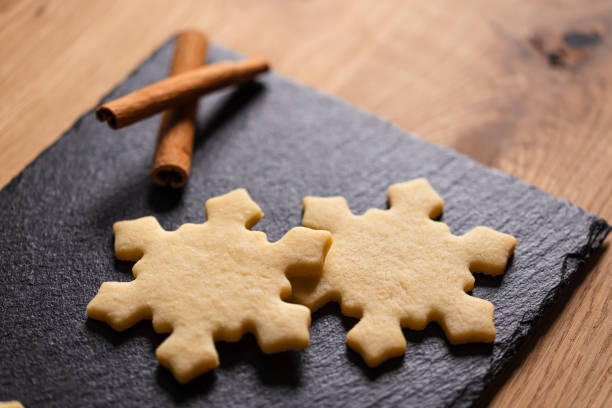 Delightful winter-themed Christmas cookies prepared for the festive season