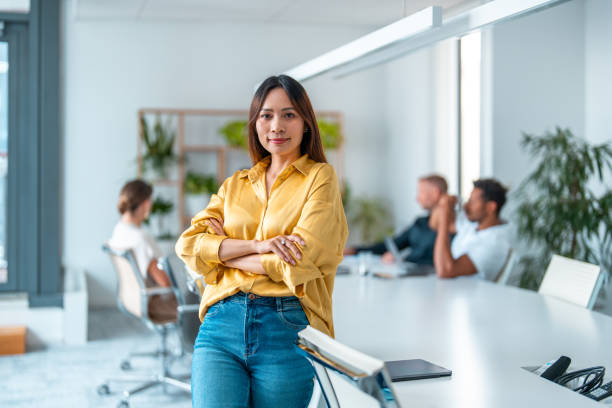istock Confident Asian Businesswoman in Office Environment 2199004895